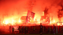  Cibalia - Hajduk, bakljada Torcide 