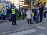 S prosvjeda na Klobučarićevu trgu, Foto: Nenad Lučić/Radio Rijeka