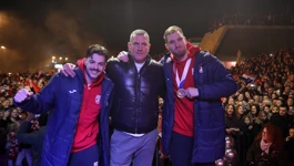 Rijeka: Doček srebrnih Tina Lučina, Filipa Glavaša i Valtera Matoševića 