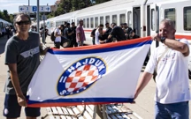 Navijači Hajduka uoči puta u Zagreb, Foto: Milan Šabić/PIXSELL