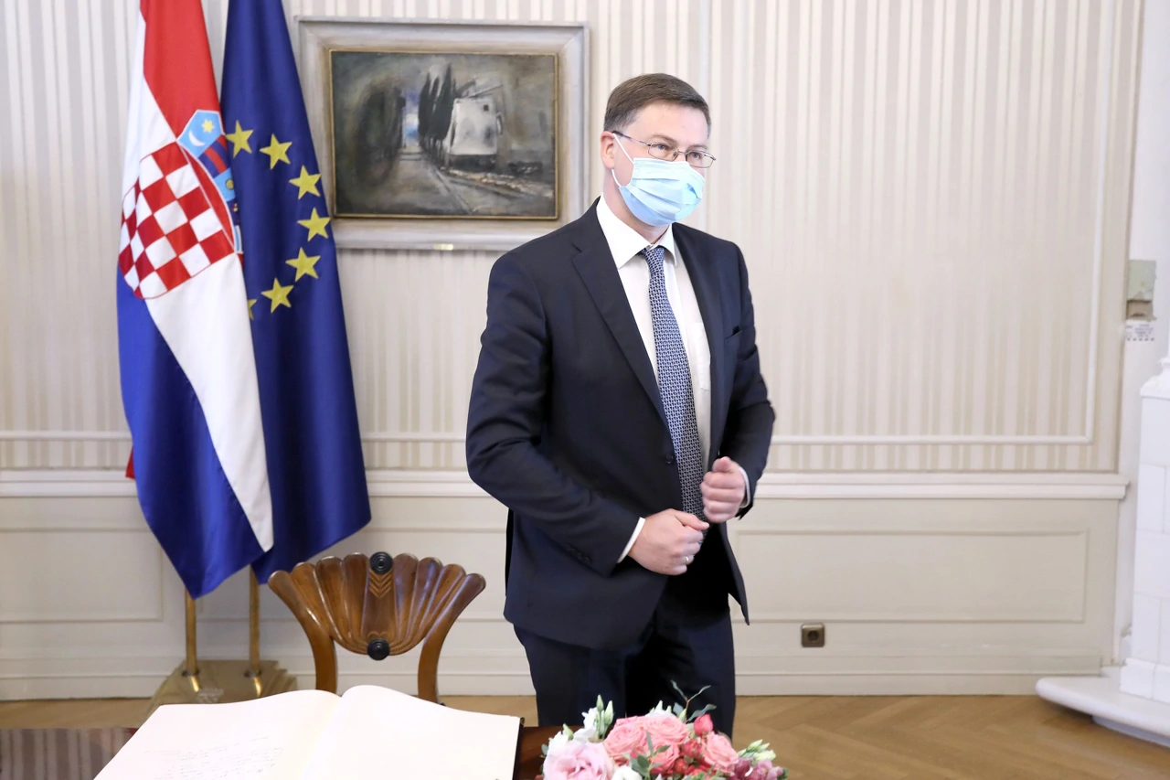 Valdis Dombrovskis, Foto: Patrik Macek/PIXSELL