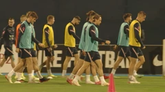 Trening hrvatske nogometne reprezentacije, Foto: HTV/HRT