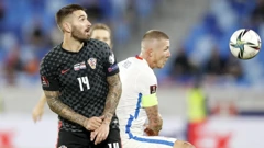 Marko Livaja u utakjmici sa Slovačkom u Bratislavi