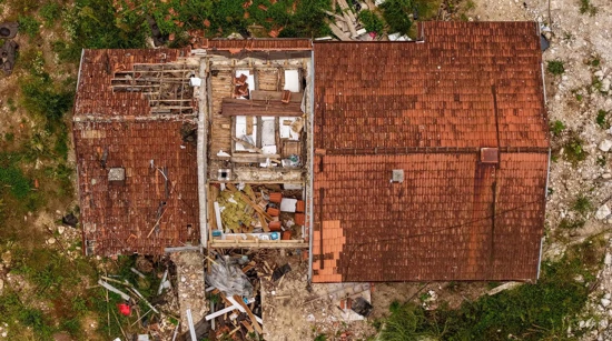  Pogled iz zraka na Donju Jablanicu gdje je prije godinu dana u bujičnim poplavama poginulo 19 osoba 