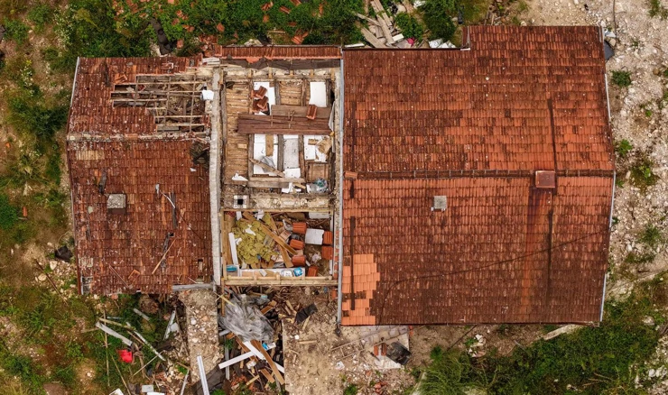  Pogled iz zraka na Donju Jablanicu gdje je prije godinu dana u bujičnim poplavama poginulo 19 osoba 