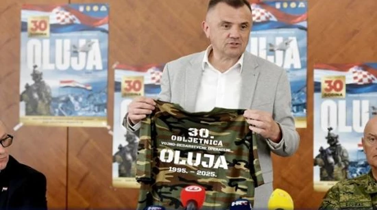 News conference presenting the program in Knin 