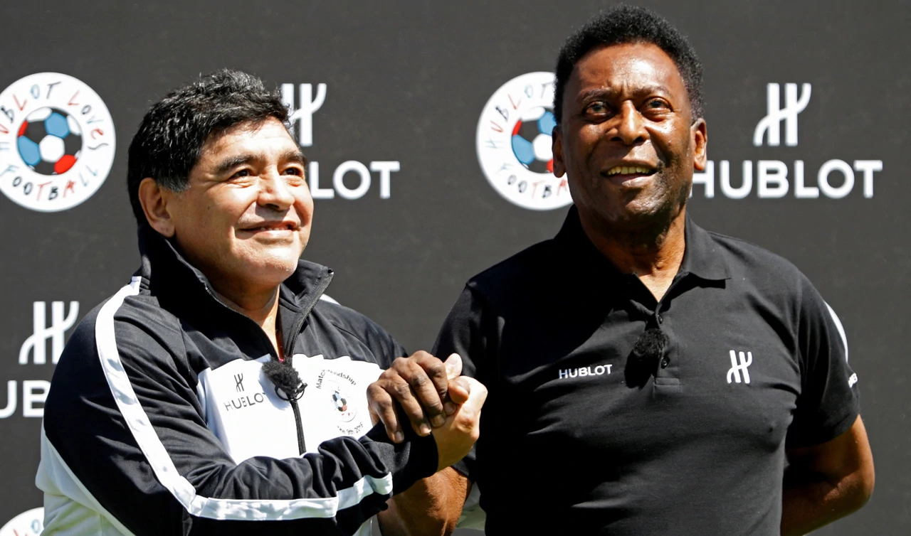 Pele i Maradona 2016. godine