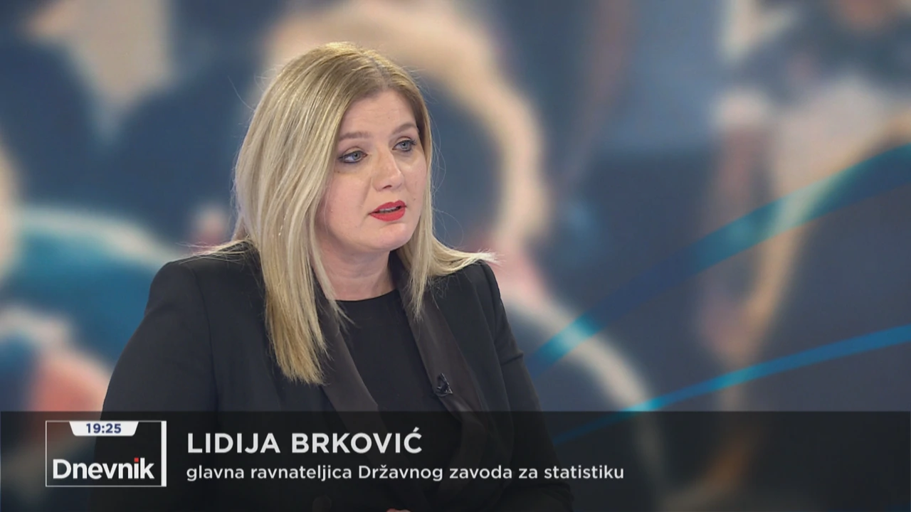 Lidija Brković, glavna ravnateljica Državnog zavoda za statistiku, Foto: Dnevnik/HRT