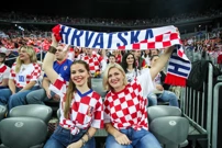 Navijači uoči Hrvatska - Slovenija, Foto: Sanjin Strukic/PIXSELL