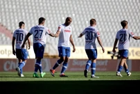 Slavlje igrača Hajduka nakon gola Trajkovskog, Foto: Zvonimir Barisin/PIXSELL