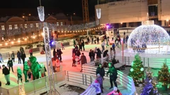 Klizalište u Varaždinu, fotografija od 2024. 