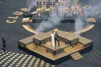 Robbie Williams i Laura Pausini, Foto: Jeenah Moon/REUTERS