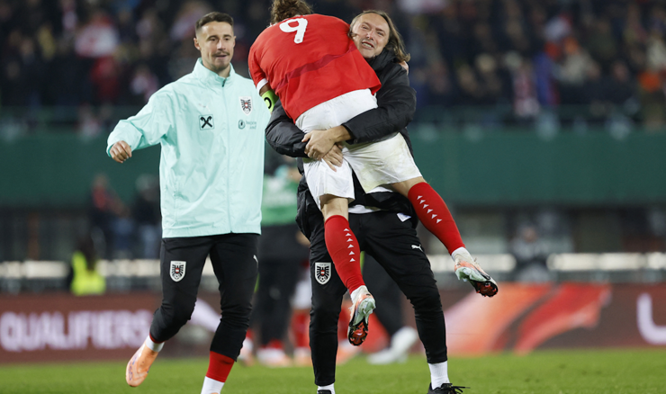 Slavlje Austrijanaca nakon prolaska na SP