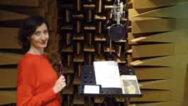 Silvia Marchig na snimanje emisije "Slušanje plesa"