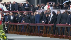 Zoran Milanović na pogrebu pape Franje, Foto: HTV/HRT