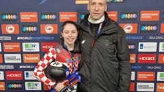 Valentina Aščić i trener Dubravko Feldin