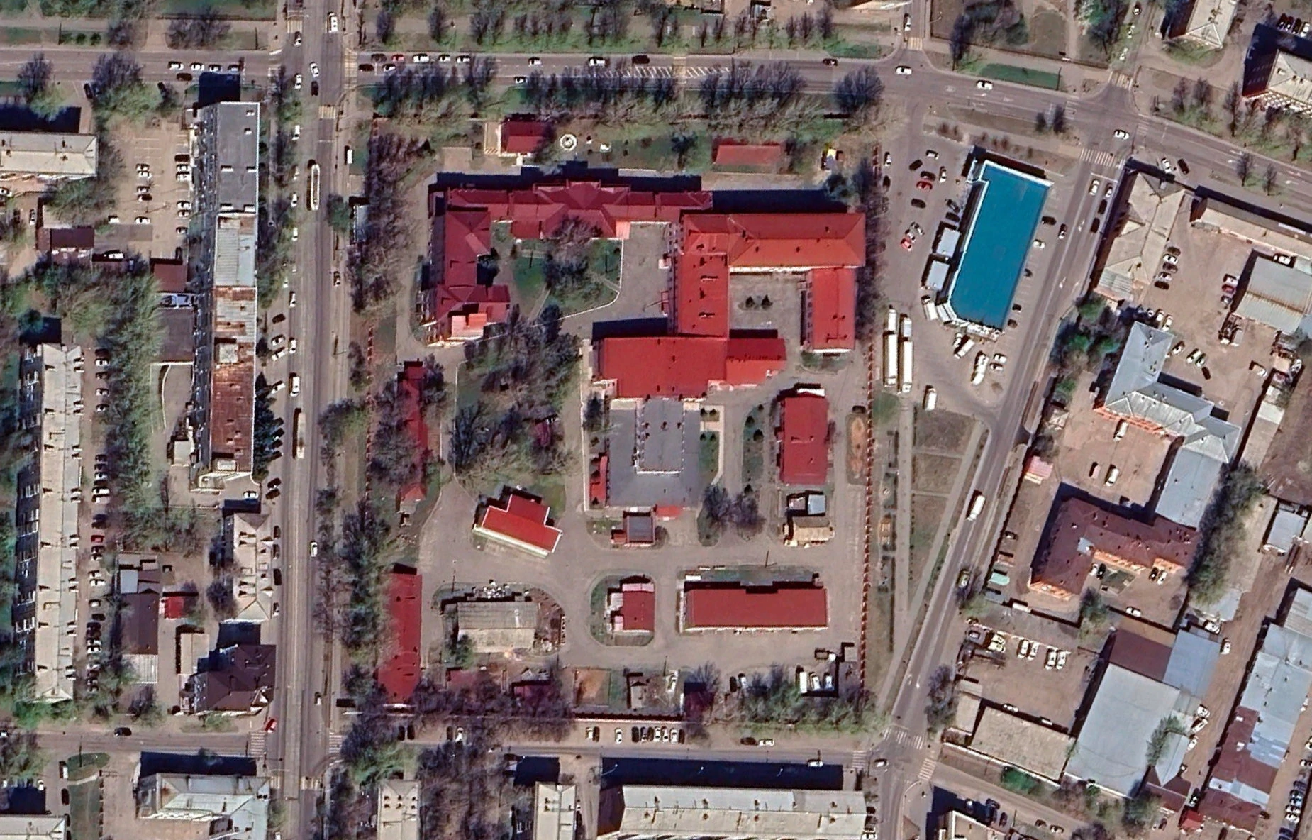 Satelitska snimka Instituta za istraživanje kuge u Irkutsku