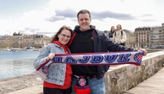 Navijači Hajduka u Ženevi, Foto: Luka Stanz/PIXSELL 
