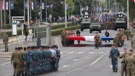 Preparativos para el desfile militar