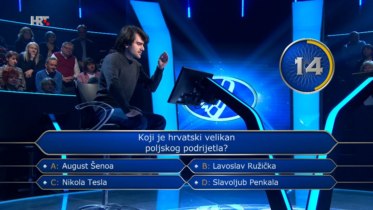 Christian Šilović , Foto: Tko želi biti milijunaš?/HRT