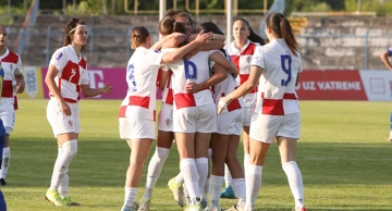 Hrvatske nogometašice u slavlju