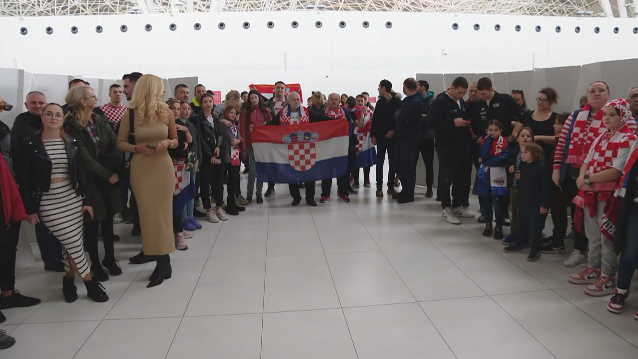 Navijači na dočeku