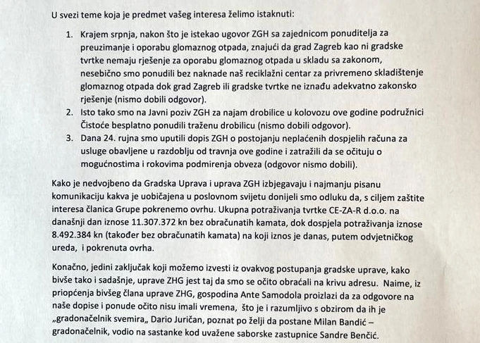 Priopćenje C.I.O.S.-a