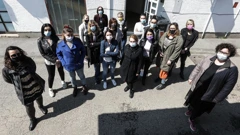 Djelatnice Socijalne skrbi općine Susedgrad pridružile su se prosvjedu (Foto: Robert Anić / Pixsell)