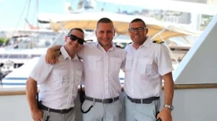Vladimir, Kristian i Damijan, Foto: Vladimir Šeparović/upravitelj stroja na jahti