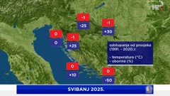 preliminarna analiza srednje temperature zraka i ukupne količine oborine svibnja 2025.