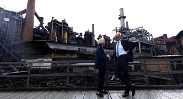 Friedrich Merz u posjeti Saarlandu, nekadašnjem industrijskom području