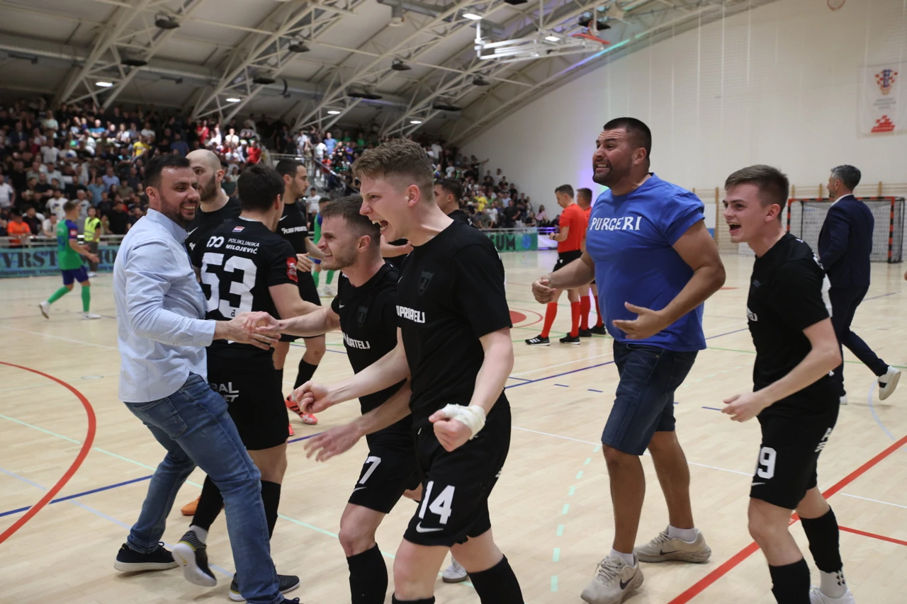 Slavlje Futsal Dinama, Foto: Božidar Vukičević/CROPIX