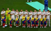 Mađarski reprezentativci prilikom intoniranja himne, Foto: Leonhard Simon/REUTERS
