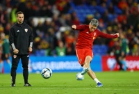 Zagrijavanje uoči Wales - Hrvatska, Foto: Molly Darlington/REUTERS