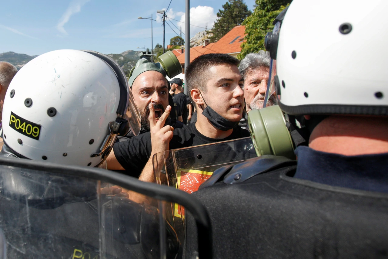 Prosvjed u Crnoj Gori, Foto: Stevo Vasiljevic/REUTERS