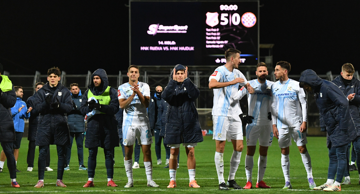 NK Rijeka feiert seinen Sieg