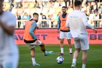 Rijeka - Dinamo. Zagrijavanje , Foto: Marko Lukunic/PIXSELL