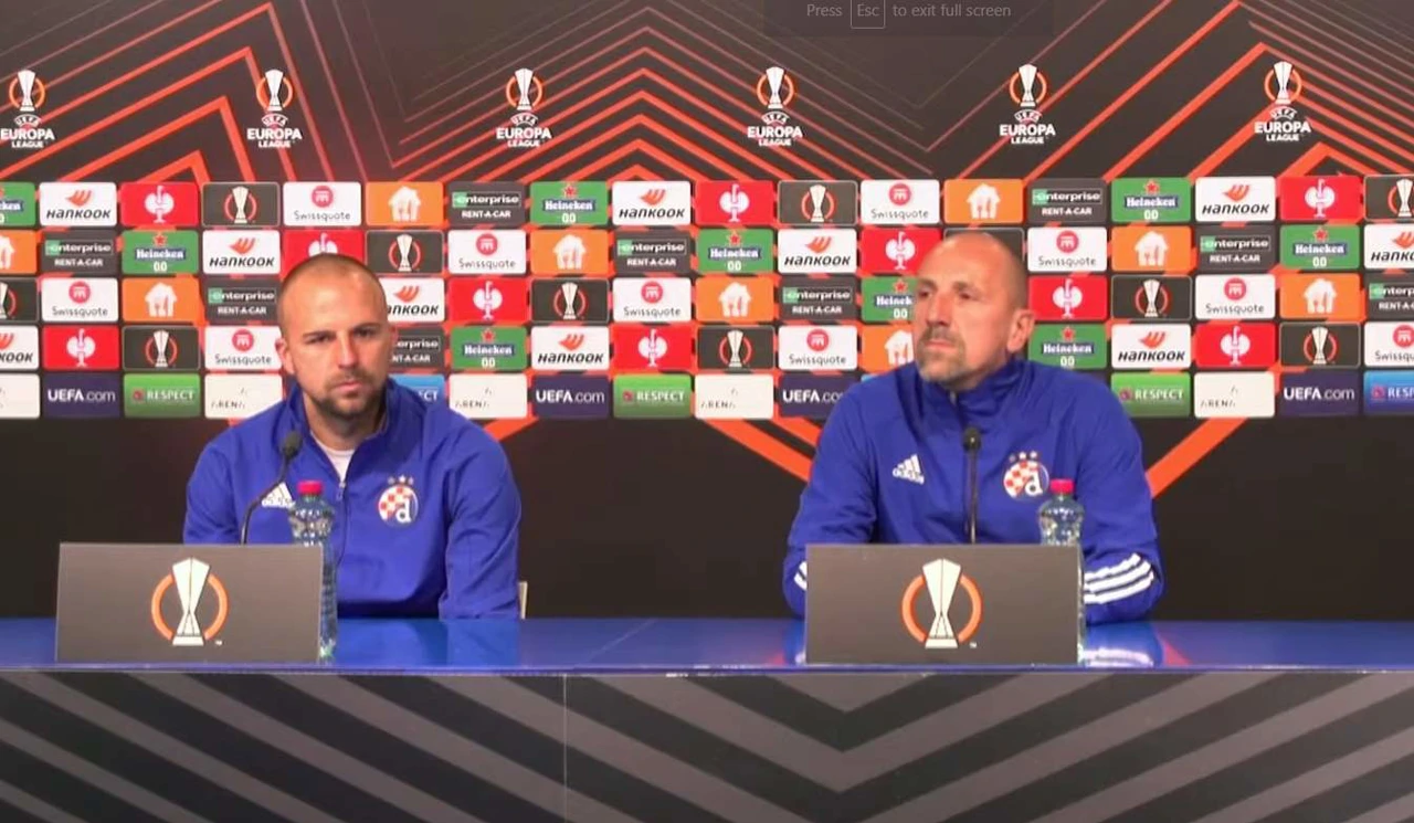 Josip Mišić i trener Damir Krznar