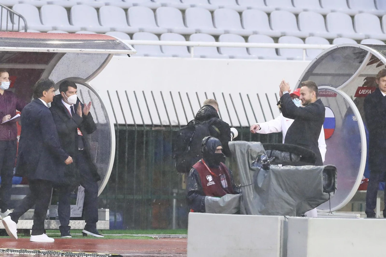 Zlatko Dalić, Ivan Rakitić , Foto: Goran Stanzl/PIXSELL