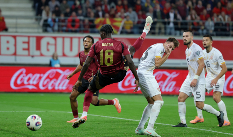 Belgija - Sjeverna Makedonija. Amadou Onana 