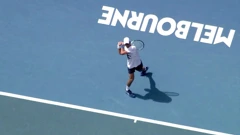 Novak Đoković na treningu u Melbourne Parku