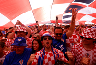 Hrvatski navijači prije utakmice, Foto: Carlos Osorio/REUTERS