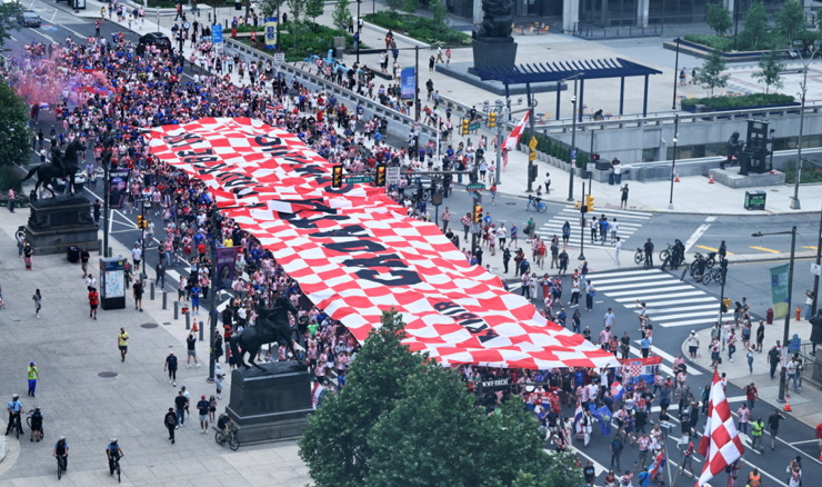 Hrvatski navijači u Philadelphiji, pogledajte atmosferu!