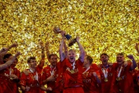 Danski rukometaši nakon pobjede nad Hrvatskom u finalu Svjetskog prvenstva, Foto: Susana Vera/REUTERS