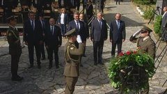 Polaganje vijenaca u Brezovici, Foto: HTV/HRT