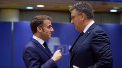 Emmanuel Macron i Andrej Plenković, arhivska fotografija