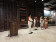 Nastup Ansambla Makedonija u povodu otvorenja gostujuće izložbe iz Dvora Trakošćan u Skoplju, Foto: Violeta Kalić//