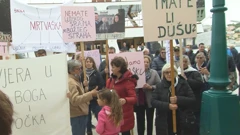 Prosvjed stanovnika Ilovika na Malom Lošinju, Foto: Regionalni dnevnik/HRT