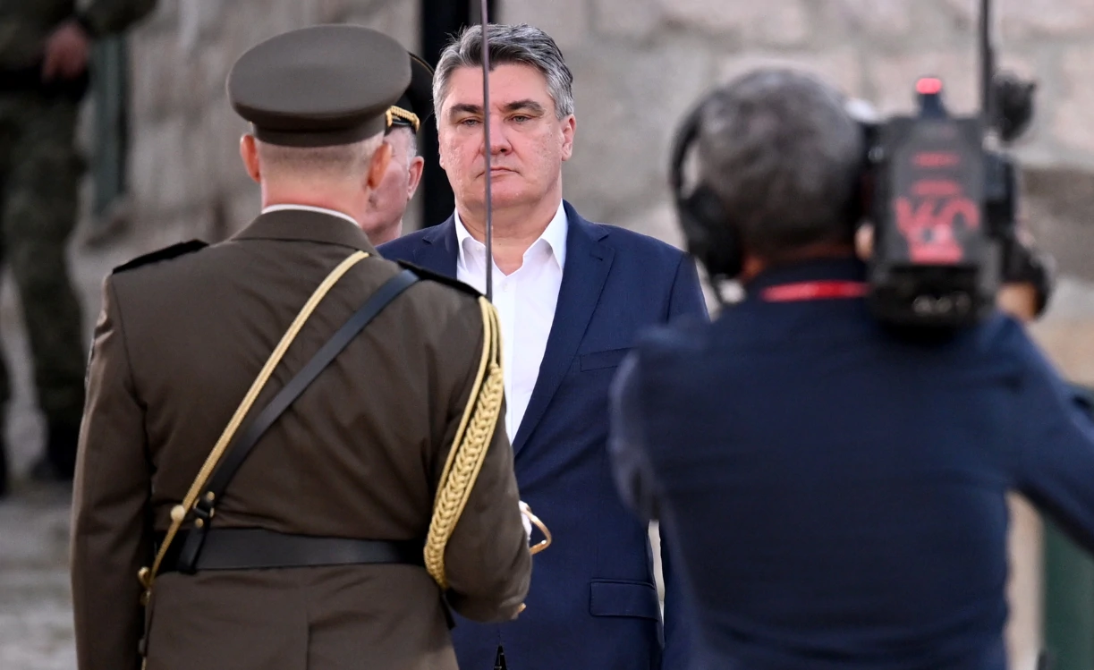 Predsjednik Zoran Milanović u Kninu na svečanom prijemu ratnih zapovjednika, Foto: Davor Puklavec/PIXSELL 