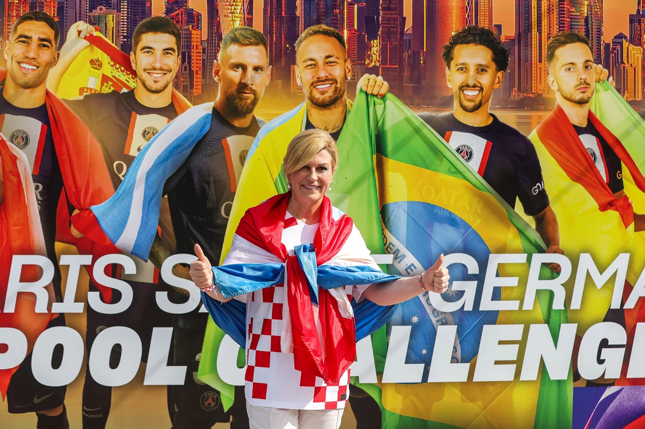 Kolinda Grabar-Kitarović u Dohi, Foto: Goran Stanzl/PIXSELL